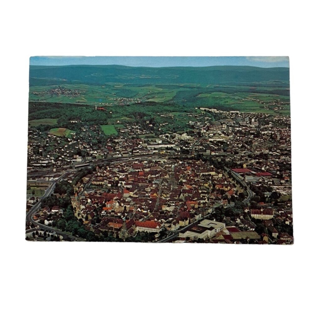 Vintage Postcard Amberg Germany Cityscape Topographical Standard Posted 1979 u